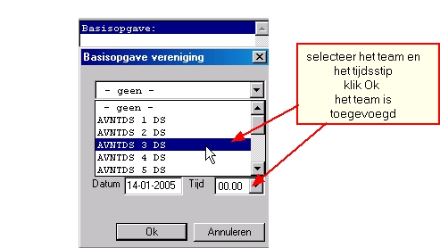 basisopgave vereniging